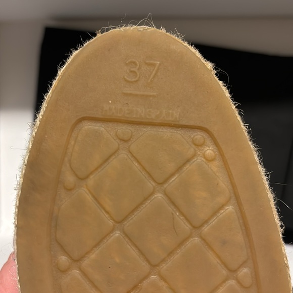 CHANEL TWEED ESPADRILLES! (With Original box and bag) SIZE 37 BLACK - Picture 6 of 8